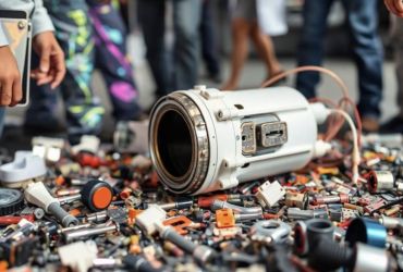 A visual representation of a complex mechanical system analyzed with a simulation-driven design tool, displaying a color-coded stress or flow analysis overlay to illustrate predictive engineering.